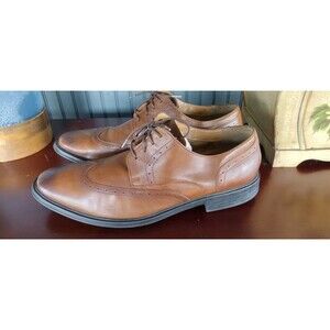 Nunn Bush Men's New Haven Wingtip Oxford Dress Shoes Brown Cognac 13M